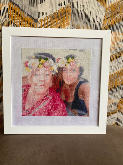 Custom Cross Stitch Tapestry Kit | Just Upload Your Photo! - Cross Stitched